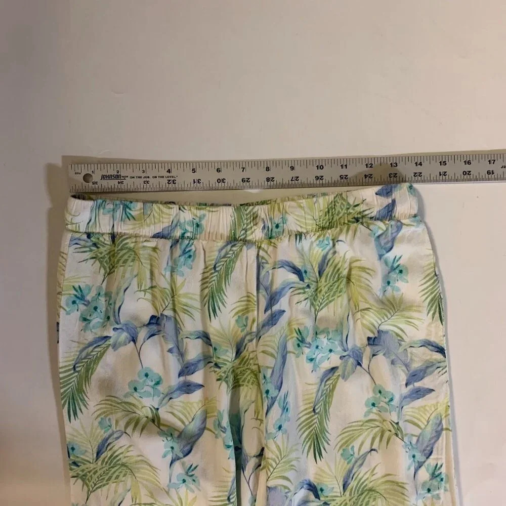 Tommy‎ Bahama Women Floral Tropical Straight Leg Elastic Pajama Pants Size XS - Picture 9 of 12